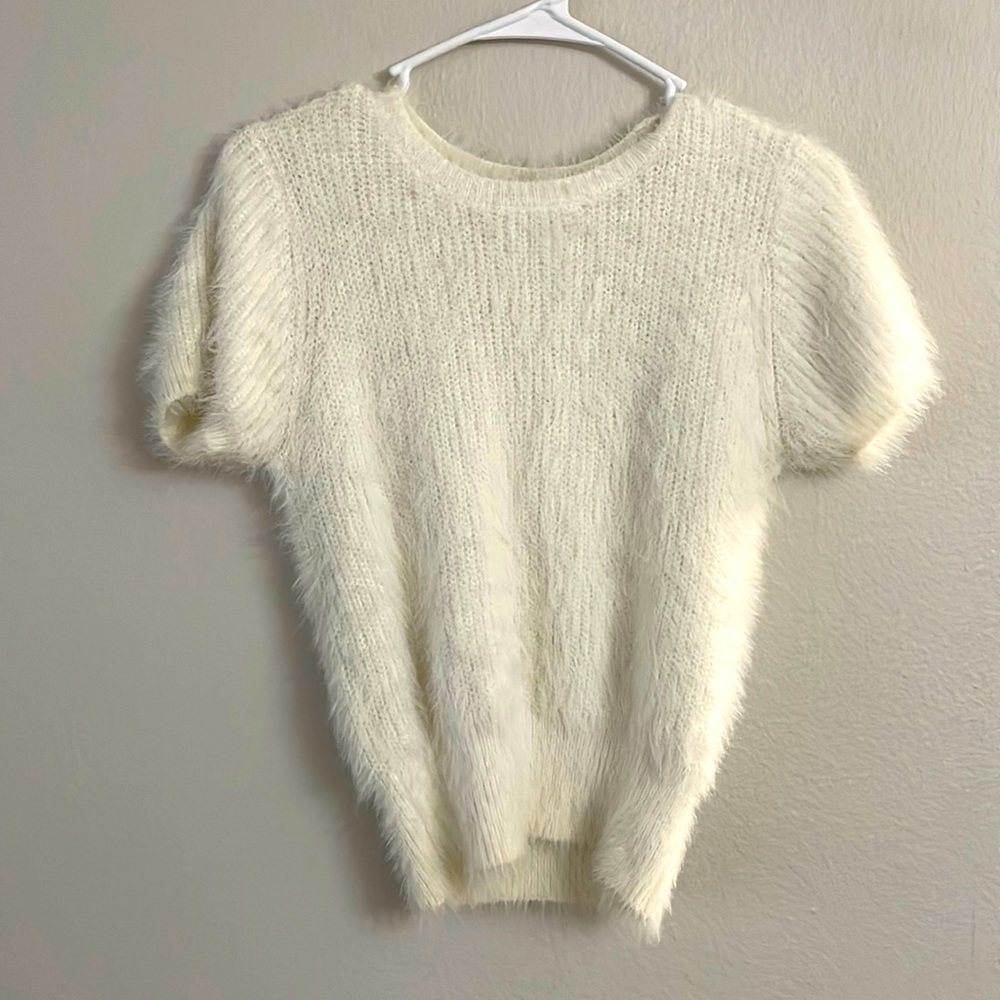 Zara faux fur top